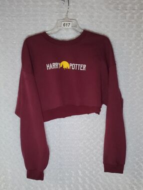 Warner Bros. Harry Potter Maroon Tee with White Logo Size XL